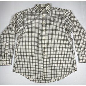 Brooks Brothers Men’s Medium Supima Cotton Non-Iron Plaid Button Up Shirt